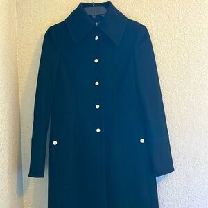 Marvin Richards Wool Dress Coat, snap button front